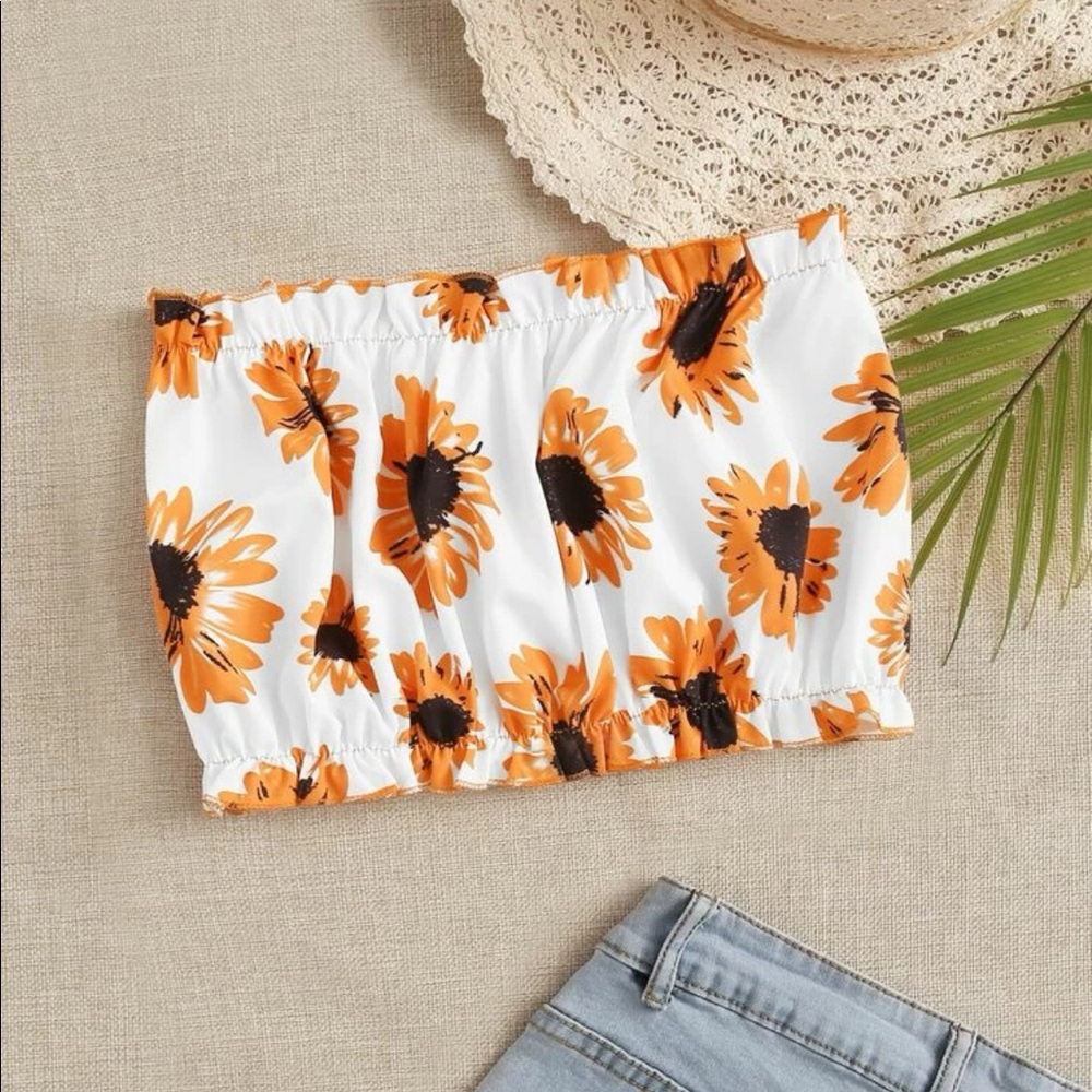 Sunflower Crop Top